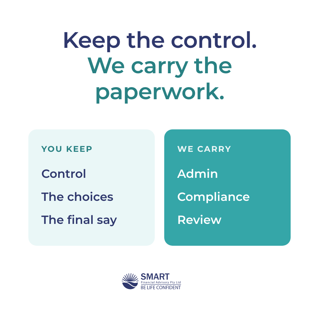 Keep the control, we carry the paperwork ad creative